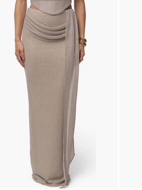 Jluxlabel Luna Draped Maxi Skirt